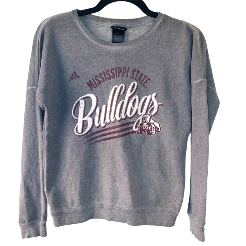 Mississippi State Bulldogs Distressed Crew Neck Sweatshirt Youth Size Med 10/12